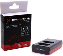 Carica l'immagine nel visualizzatore di Gallery, Baxxtar PRO (2x) compatibile con la batteria DUAL LCD-caricatore + 2x BLS-5