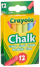 Carica l'immagine nel visualizzatore di Gallery, CRAYOLA - Gessetti Colorati per Lavagna, Confezione da 12 pezzi, Senza Polvere, 0281