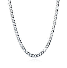 Carica l'immagine nel visualizzatore di Gallery, Catena barbazzale in argento sterling 925 spessa 2 mm e lunga 40cm; 45cm;... - Ilgrandebazar