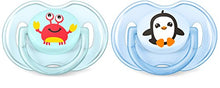 Carica l'immagine nel visualizzatore di Gallery, Philips Avent SCF169/35, 2 Succhietti Granchio e Pinguino, Tettarelle...