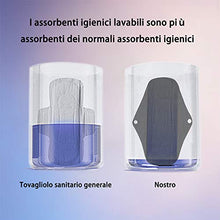 Carica l'immagine nel visualizzatore di Gallery, Conpro 10 Pezzi Assorbenti Lavabili, 3 Lunghezze: 21cm x 2, 26cm x 6, 33cm x...
