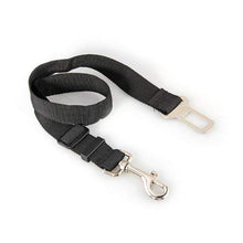 Carica l'immagine nel visualizzatore di Gallery, CINTURA DI SICUREZZA AUTO REGOLABILE PER CANE NERO CM 70 - Ilgrandebazar