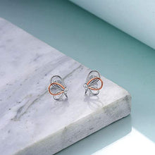 Carica l'immagine nel visualizzatore di Gallery, Orecchini a Farfalla in Argento Sterling 925 Borchie Orecchini...