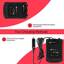Carica l'immagine nel visualizzatore di Gallery, ICARMAINT Compressore Aria Portatile Auto Pompa Bicicletta Elettrica 2600mAh...