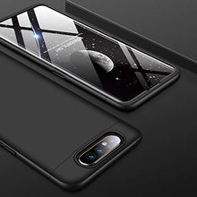 Carica l'immagine nel visualizzatore di Gallery, ivencase Cover Samsung Galaxy A80 + Vetro Temperato, Premio Ibrido Nero