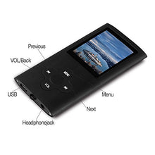 Carica l'immagine nel visualizzatore di Gallery, Lettore MP3 compatto e portatile Btopllc, lettore audio senza perdita Nero