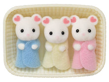Carica l'immagine nel visualizzatore di Gallery, SYLVANIAN FAMILIES- Marshmallow Topini Bianchi trigemini Sistema di Gioco,...