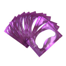 Carica l'immagine nel visualizzatore di Gallery, 50 Paio Cerotti Gel per Estensioni Ciglia Eye Pads Occhio Patch Viola