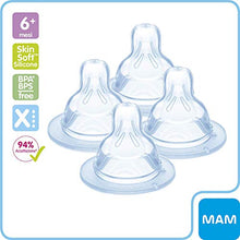 Carica l'immagine nel visualizzatore di Gallery, MAM Teat Set Size X, 4 Tettarelle silicone per bimbi di 6+ mesi, regalo... - Ilgrandebazar
