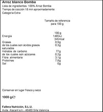 Carica l'immagine nel visualizzatore di Gallery, Arroz La Fallera Bomba 1kg