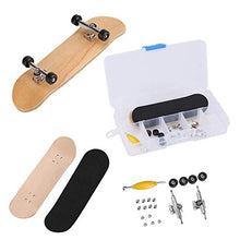 Carica l'immagine nel visualizzatore di Gallery, Skateboard Finger da Dito, Mini Lega Professionale in Acero di Legno Nero