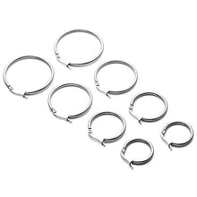 Carica l'immagine nel visualizzatore di Gallery, 4 Paia Orecchini in Acciaio Inox a Cerchio Argento Oro - Ilgrandebazar