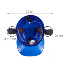 Carica l'immagine nel visualizzatore di Gallery, relaxdays Cappello Porta Birra, Elmetto con cannuccia, per 2 Lattine, Blu
