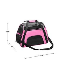 Carica l'immagine nel visualizzatore di Gallery, DONYER POWER - Borsa da Viaggio per Cani e Gatti con Bordo Morbido Rosa-S