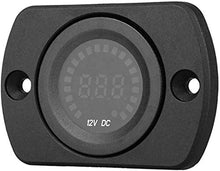 Carica l'immagine nel visualizzatore di Gallery, Fayeille Dc 12V Auto Voltmetro con LED Display Digitale Pannello, Indicatore...