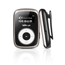 Carica l'immagine nel visualizzatore di Gallery, Walkercam M2 Clip Lettore MP3 con Radio FM, Musicale da 8 GB per Nero