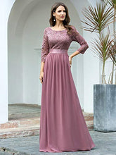 Carica l'immagine nel visualizzatore di Gallery, Ever-Pretty Vestito da Cerimonia Donna Linea ad A Girocollo 56, Orchidea - Ilgrandebazar
