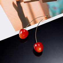 Carica l'immagine nel visualizzatore di Gallery, 4 Paia Orecchini di Ciliegio Ciliegia Dolce 3D Pendenti... - Ilgrandebazar