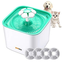 Carica l'immagine nel visualizzatore di Gallery, Petacc Fontana per Gatti Dispenser Acqua Erogatore Bianco e Verde - Ilgrandebazar