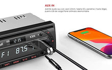 Carica l'immagine nel visualizzatore di Gallery, Autoradio Bluetooth RDS Stereo ieGeek, Luce dei Tasti a 7 Colori, 60WX4...