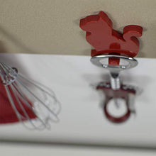 Carica l'immagine nel visualizzatore di Gallery, KalaMitica Gatto Design Appendino Magnetico, Resina ABS, Rosso, 7 x 5,1 Rosso - Ilgrandebazar