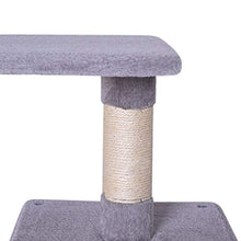 Carica l'immagine nel visualizzatore di Gallery, Dibea Albero Tiragraffi, Grigio chiaro - 80 cm grigio - Ilgrandebazar
