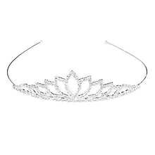 Carica l'immagine nel visualizzatore di Gallery, Pixnor Wedding Tiara nuziale strass Decor Hairband capelli Clip Loop...