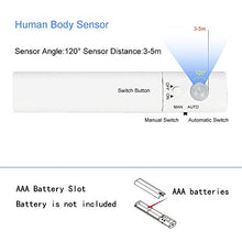 Carica l'immagine nel visualizzatore di Gallery, 1M 30LED Luce LED da guardaroba con sensore di movimento,Striscia 1m - Ilgrandebazar