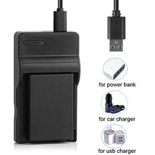 Carica l'immagine nel visualizzatore di Gallery, Caricabatterie rapido USB LP-E6 per fotocamera Canon LPE6 / LP-E6N, EOS 6D,...
