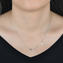 Carica l'immagine nel visualizzatore di Gallery, Yumilok Argento/Oro rosa 925 Sterling simbolo infinito "Forever" Argento - Ilgrandebazar