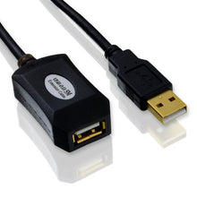 Carica l'immagine nel visualizzatore di Gallery, CSL - 5m USB 2.0 Cavo Repeater - Prolunga Extention Cable A: nero - Ilgrandebazar