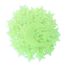 Carica l'immagine nel visualizzatore di Gallery, VORCOOL Luna Stelle Fluorescenti Luminose Soffitto Stickers Murali da Giallo