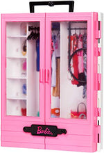 Carica l'immagine nel visualizzatore di Gallery, Barbie- Armadio Fashionistas Rosa con Accessori, Bambola Non Inclusa,... - Ilgrandebazar
