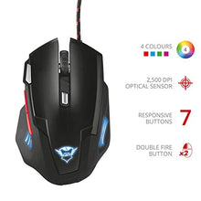 Carica l'immagine nel visualizzatore di Gallery, Trust GXT 4111 Zapp Mouse Gaming con Pulsante Doppio Fuoco, Nero