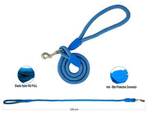 Carica l'immagine nel visualizzatore di Gallery, AVANZONA Guinzaglio per Cani in Nylon Tondo Allenamento Ant Pull Blu