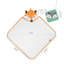 Carica l'immagine nel visualizzatore di Gallery, Sweety Fox Asciugamano per Bambini - Accappatoio Neonato 70 cm, Arancione - Ilgrandebazar