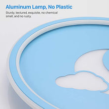 Carica l'immagine nel visualizzatore di Gallery, Plafoniera Led Moderna Dimmerabile con Telecomando, Lampada Soffitto 36W Blu
