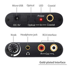 Carica l'immagine nel visualizzatore di Gallery, Neoteck DAC Convertitore 192Khz Controllo Volume -Adattatore di Nero