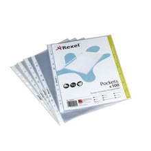 Carica l'immagine nel visualizzatore di Gallery, REXEL Buste a perforazione univ. A5 100pz - 1300063 Transparent - Ilgrandebazar