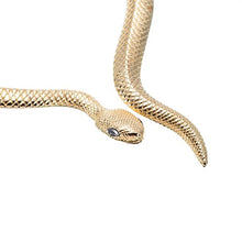 Carica l'immagine nel visualizzatore di Gallery, Girocollo da donna, a forma di serpente Oro