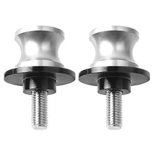 Carica l'immagine nel visualizzatore di Gallery, 2pcs Nottolini M8*1,5 Forcellone Cavalletto Appoggi Per Honda Argento M8