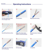 Carica l'immagine nel visualizzatore di Gallery, VCE 50 Pezzi Connettori Ethernet RJ45 Passante Cat6 Lan Plug 50P