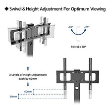 Carica l'immagine nel visualizzatore di Gallery, 1home Supporto Cantilever in Vetro per Televisione con Staffa 2 scaffali - Ilgrandebazar