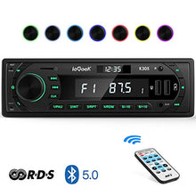 Carica l'immagine nel visualizzatore di Gallery, Autoradio Bluetooth RDS Stereo avylet ieGeek, Luce dei Tasti a 7 Colori, 60WX4...