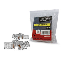 Carica l'immagine nel visualizzatore di Gallery, 50 Pezzi Plug CONNETTORI CONNETTORE RJ45 8P8C per Cavo di Rete VULTECH