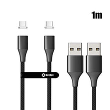 Carica l'immagine nel visualizzatore di Gallery, NetDot 10th Generazione Cavo Magnetico,Ricarica Rapida e 1m, 1m/2 pack black