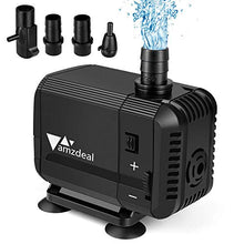 Carica l'immagine nel visualizzatore di Gallery, Amzdeal Mini Pompa Acqua Sommergibile Ultra-Silenzioso 15W 1500L/H - Ilgrandebazar