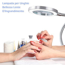 Carica l'immagine nel visualizzatore di Gallery, Lampada Estetista con Lente d'Ingrandimento 8 Diottrie,Lampada LED USB... - Ilgrandebazar