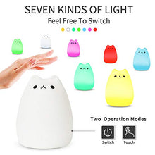 Carica l'immagine nel visualizzatore di Gallery, CHwares Luce notturna a LED per bambini, in silicone, lampada da comodino,...