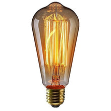 Carica l'immagine nel visualizzatore di Gallery, KINGSO Lampadina Edison E27 con Incandescenza Vintage ST64 60W 220V 1 Pack - Ilgrandebazar
